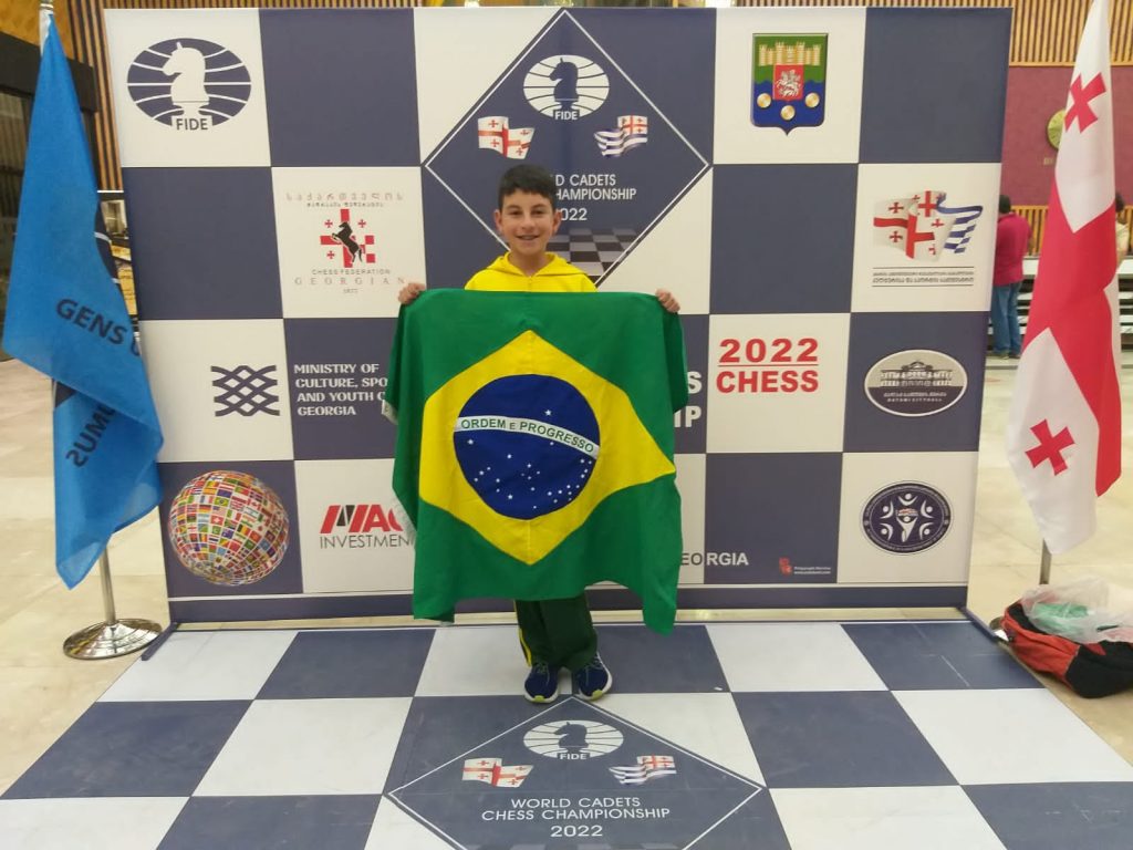 Catarinense representa o Brasil no Mundial Infantil de Xadrez