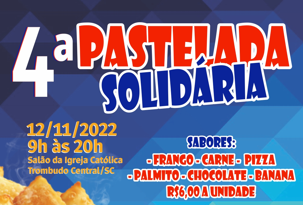 4ª Pastelada Solidária do Rotary Club Trombudo Central Cidade das Pedras acontece em novembro