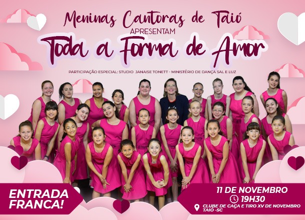 Meninas Cantoras promovem recital Toda a Forma de Amor