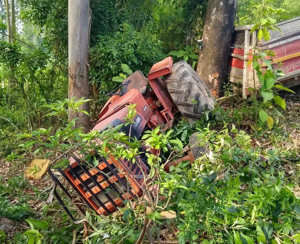 Identificado agricultor que morreu em acidente com trator em Taió