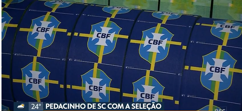 Brasão da camisa da seleção brasileira tem confecção feita em SC com material reciclado