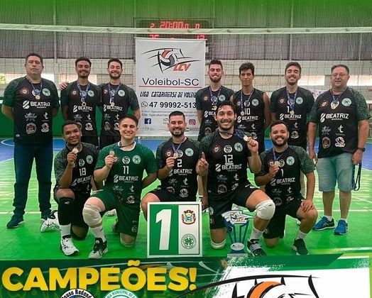 Equipe do voleibol masculino de Pouso Redondo é campeão da Liga Catarinense