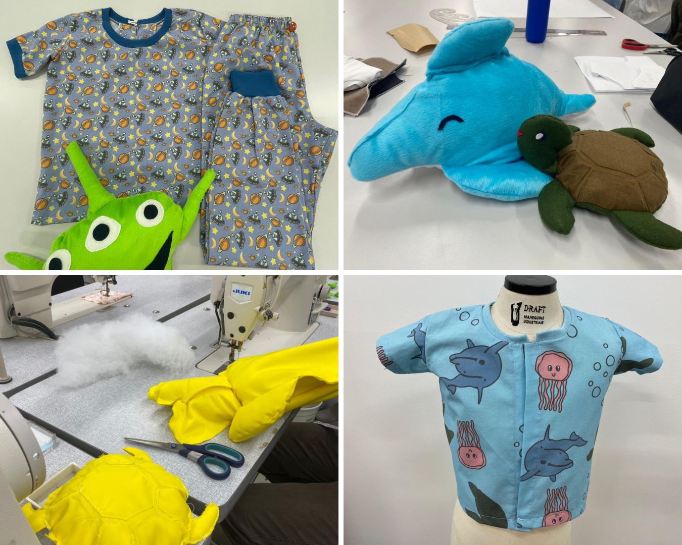 Estudantes de Moda criam pijamas e brinquedos exclusivos para crianças com câncer internadas em hospital no Vale do Itajaí