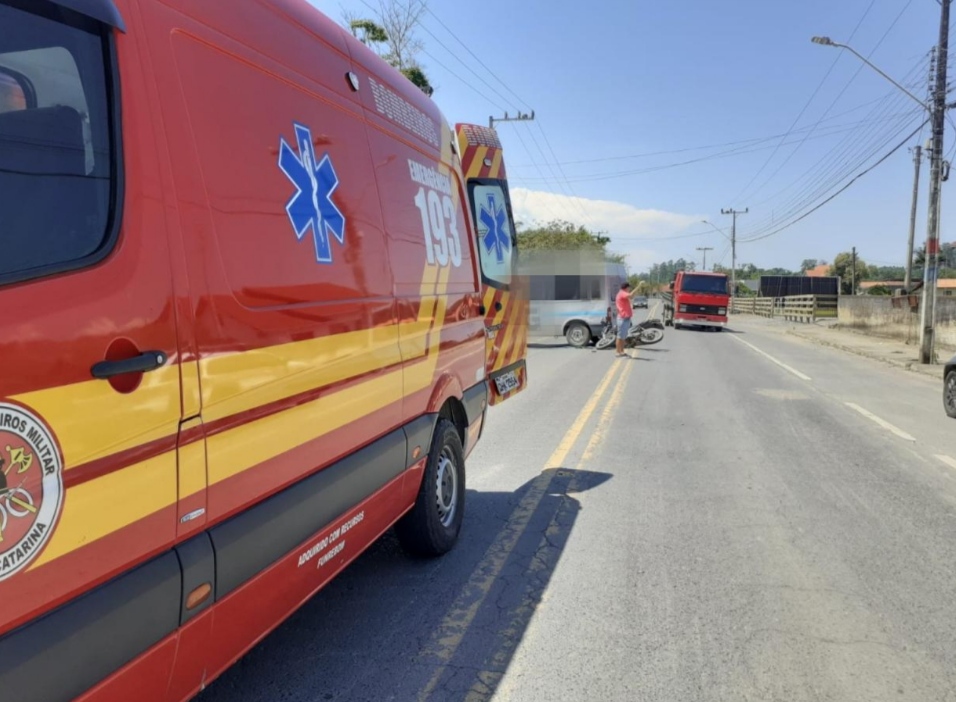 Acidente deixa motociclista ferido em Agrolândia
