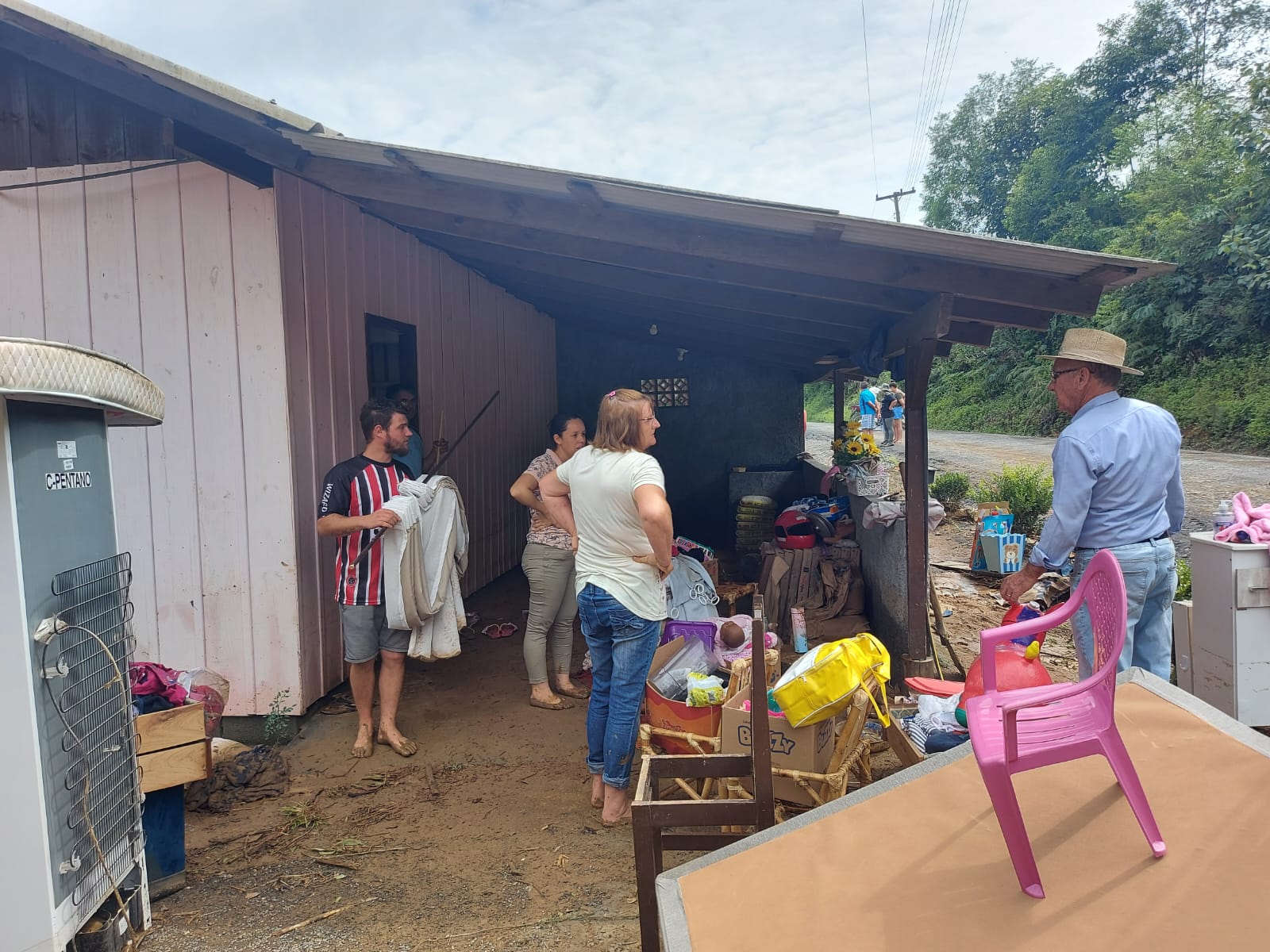 Sete famílias estão desalojadas por conta das chuvas em Ituporanga
