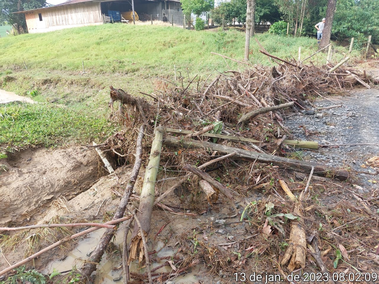 Forte chuva causa prejuízos em Agrolândia novamente