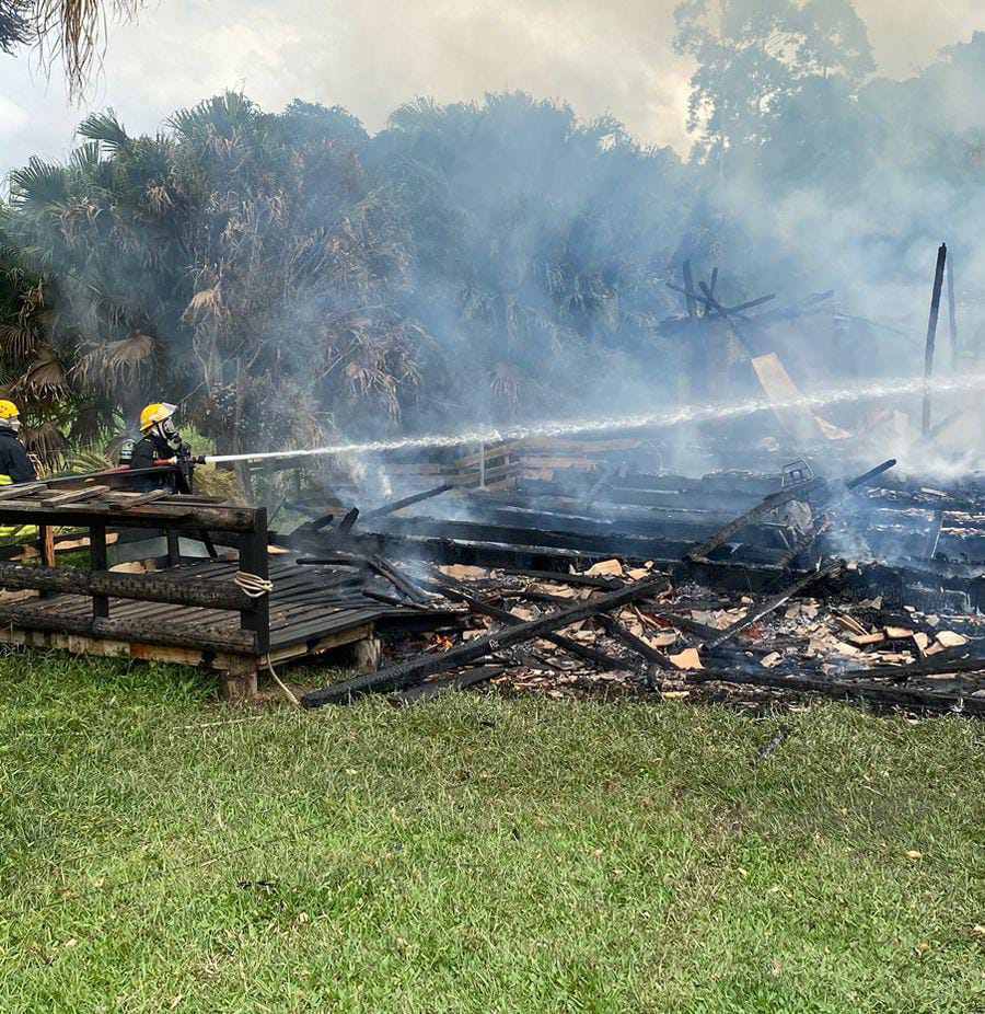 Bombeiros Voluntários atendem incêndio em residência em Witmarsum