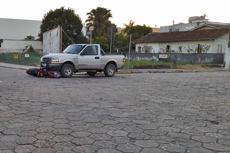 Acidente deixa motociclista ferido em Ituporanga