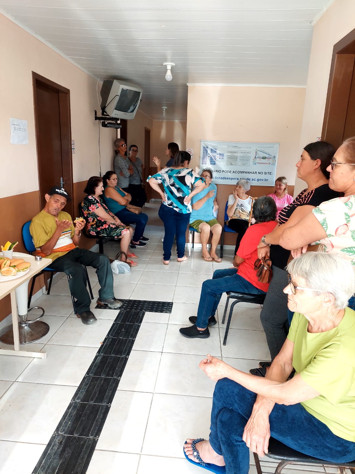 Reunião com diabéticos e hipertensos na comunidade da Santa Maria, em Rio do Campo