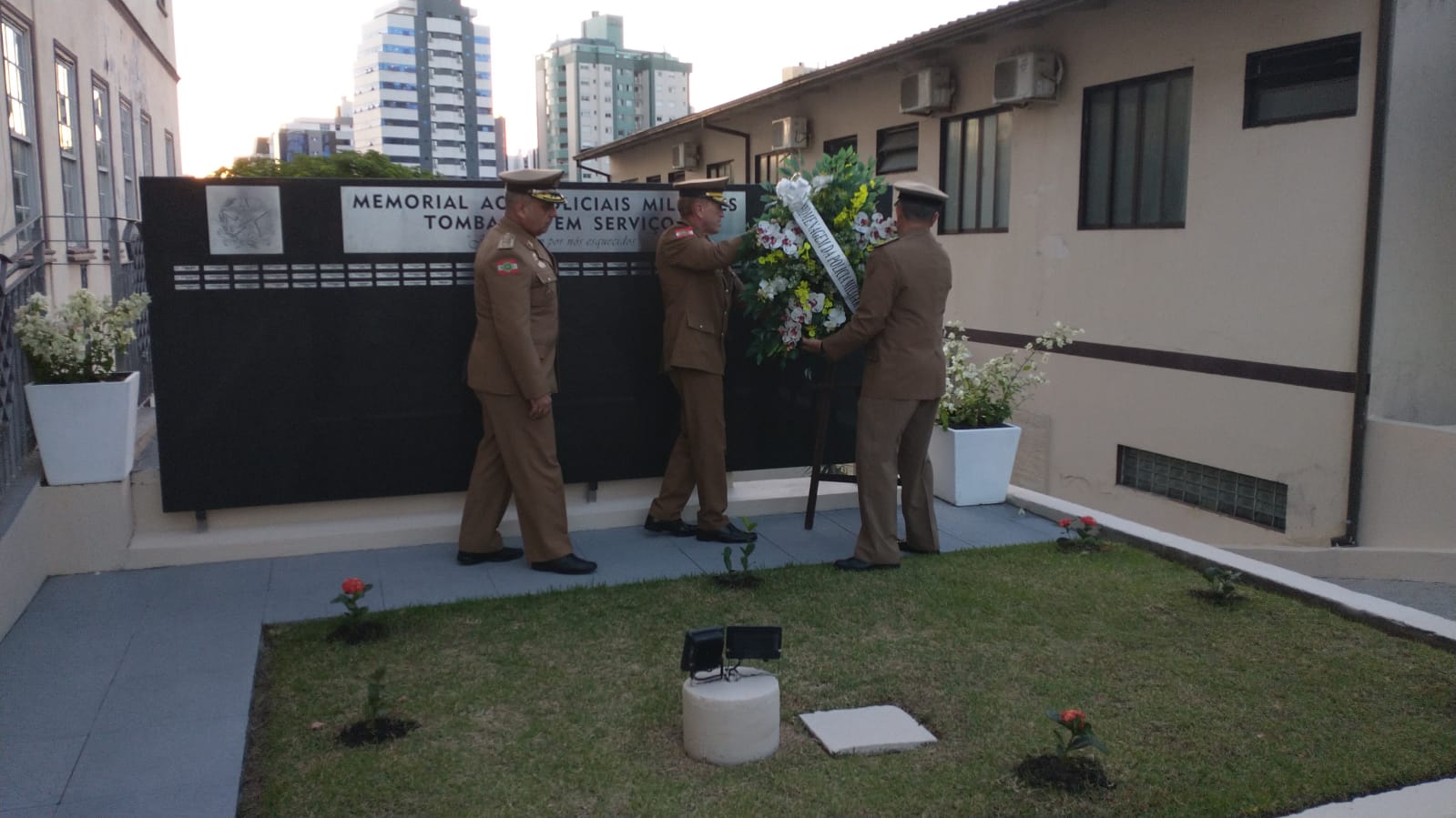 Policial morto em serviço em Taió é homenageado pela PMSC
