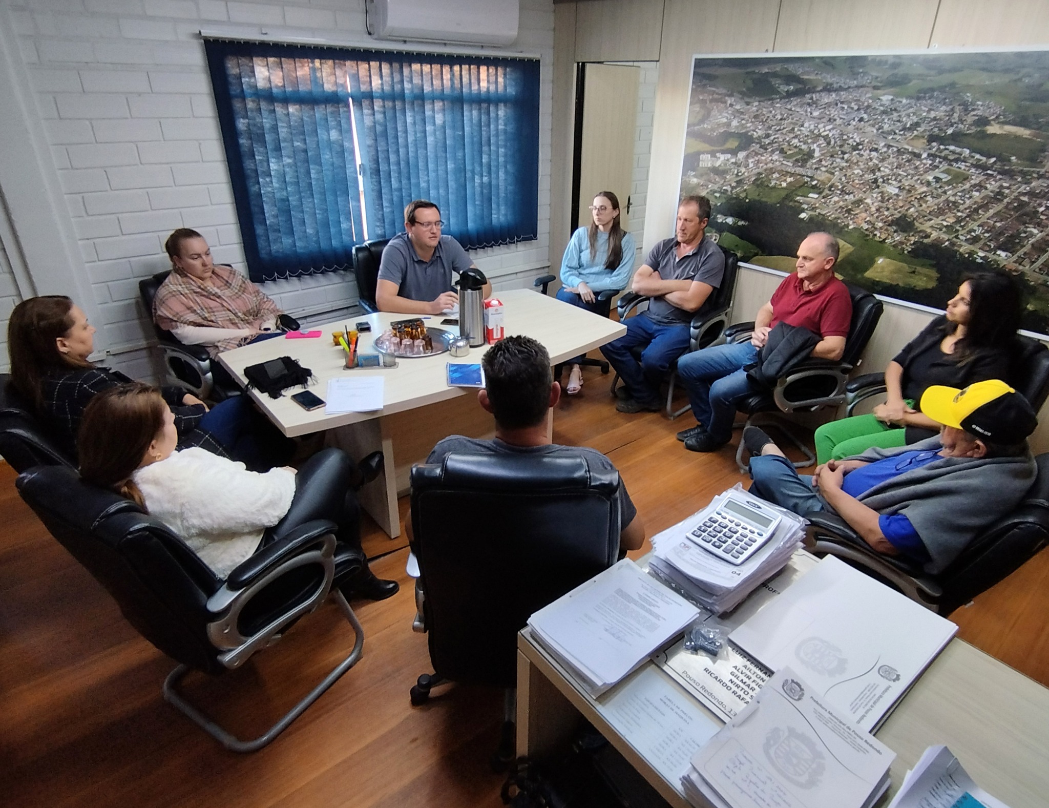 Reunião com secretários e diretores de departamentos é realizada em Pouso Redondo