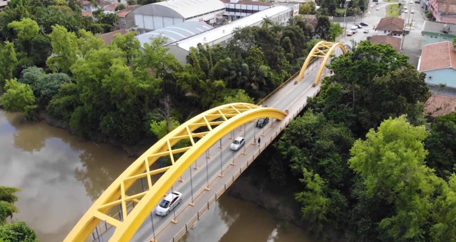 Ponte dos Arcos será fechada para troca de iluminação em Rio do Sul