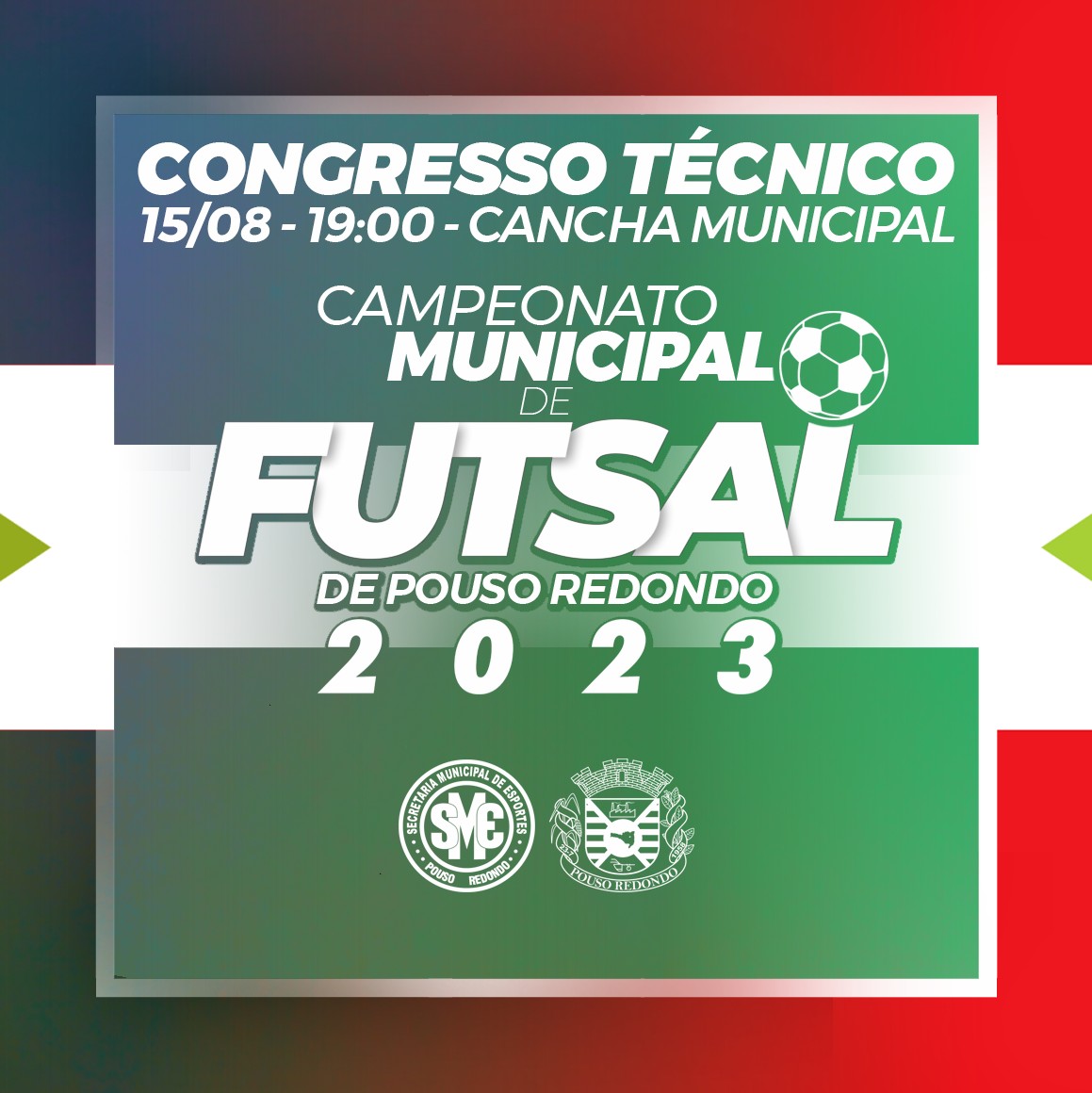 Congresso técnico do Campeonato Municipal de Futsal de Pouso Redondo 2023