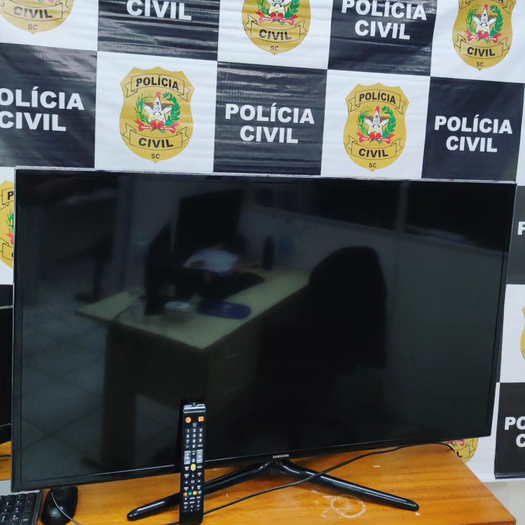 Polícia Civil de Ituporanga recupera televisor furtado