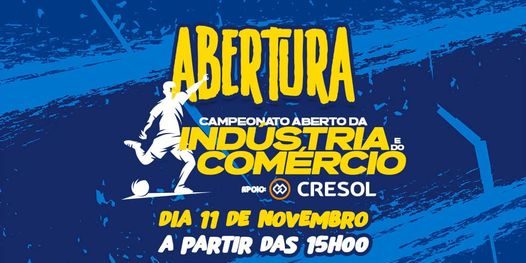 Abertura do Campeonato Aberto de Indústria e Comércio é neste sábado em Rio do Campo
