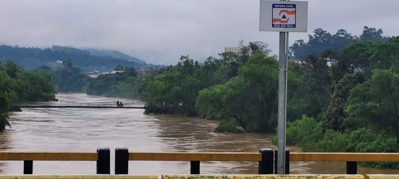 Redução de cota de inundação em Rio do Sul