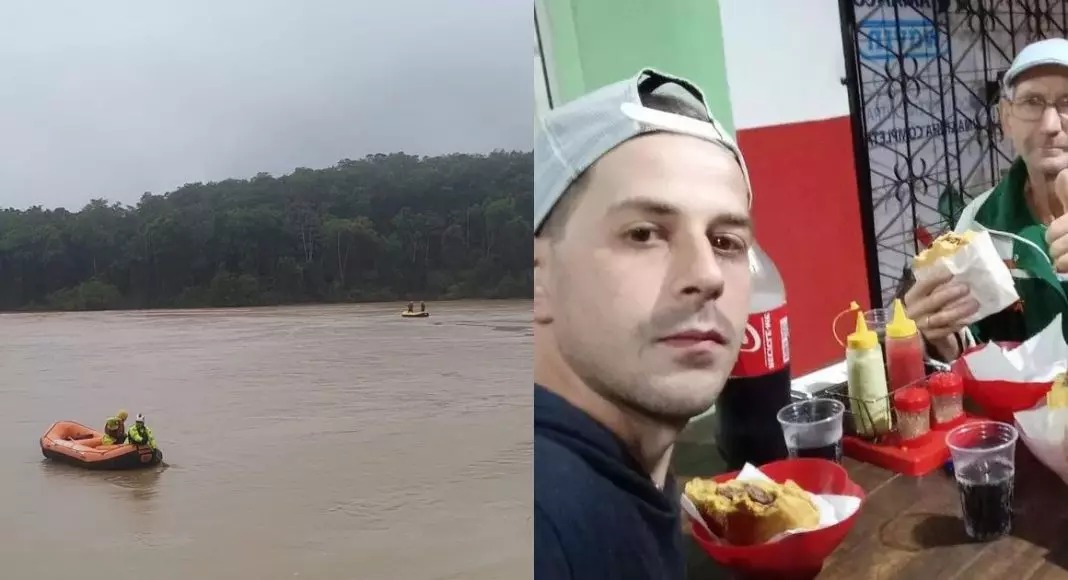 Pai que desapareceu com o filho no rio Itajaí-Açu após canoa virar é encontrado morto