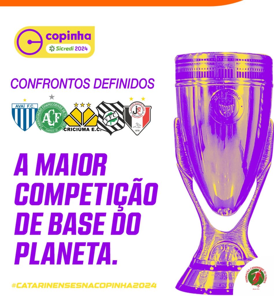 Definida a tabela dos times de Santa Catarina na Copa São Paulo de Futebol Júnior