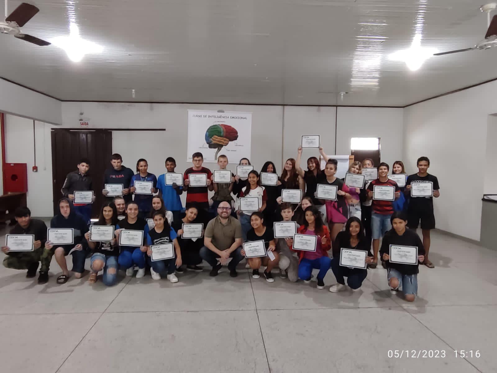 Término do Curso de Inteligência Emocional para Adolescentes em Rio do Campo