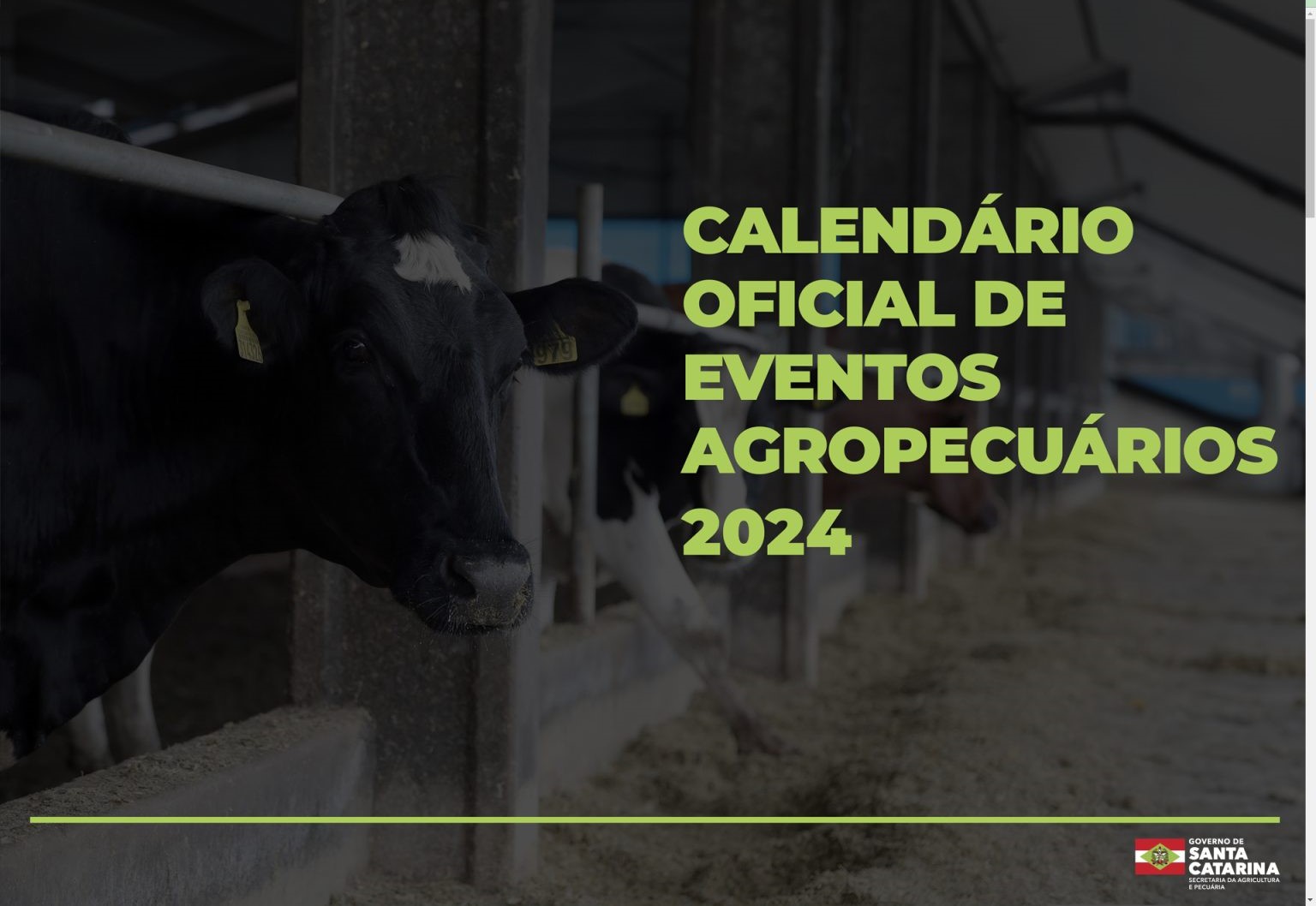 Mais de 400 eventos agropecuários estão no calendário oficial de 2024 em Santa Catarina