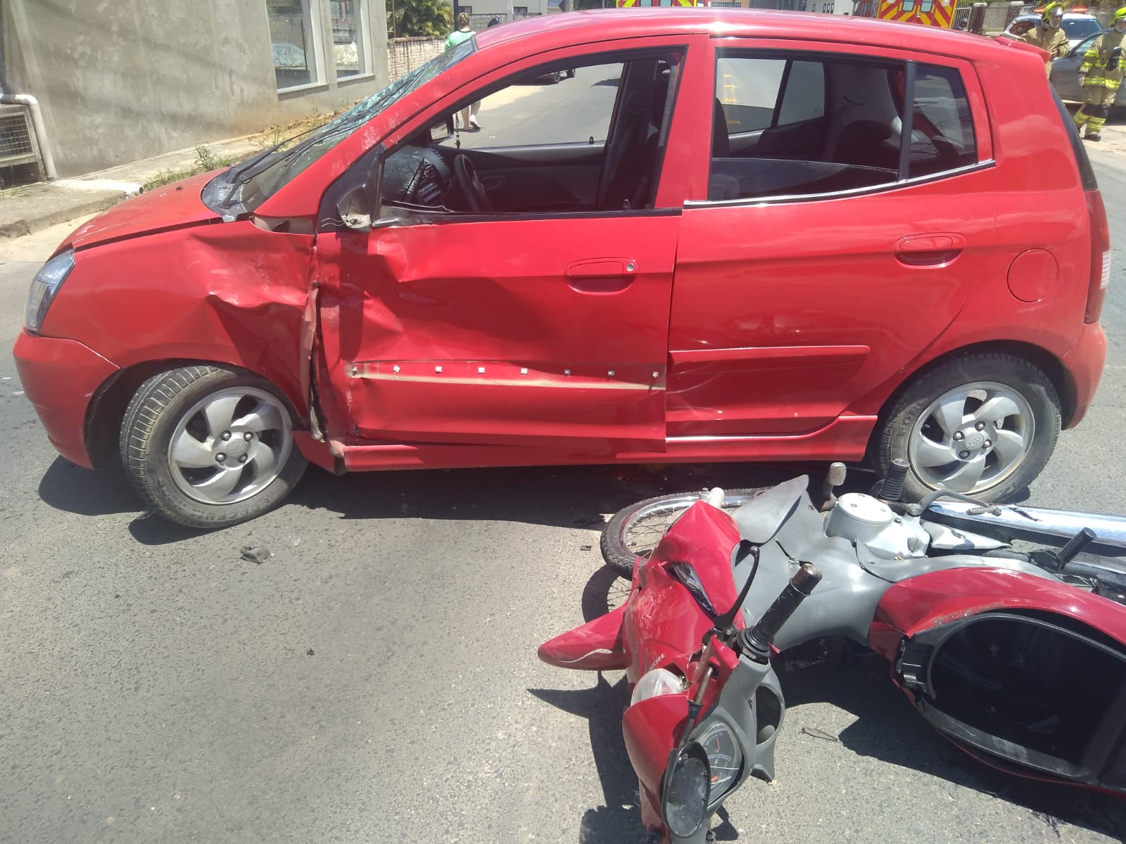 Acidente deixa motociclista ferido no Centro de Ibirama