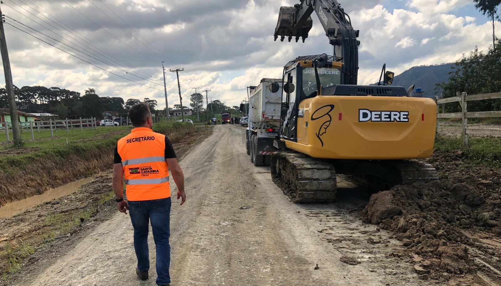 Estrada Boa: retomadas as obras na SC-370 entre Urubici e Rio Rufino