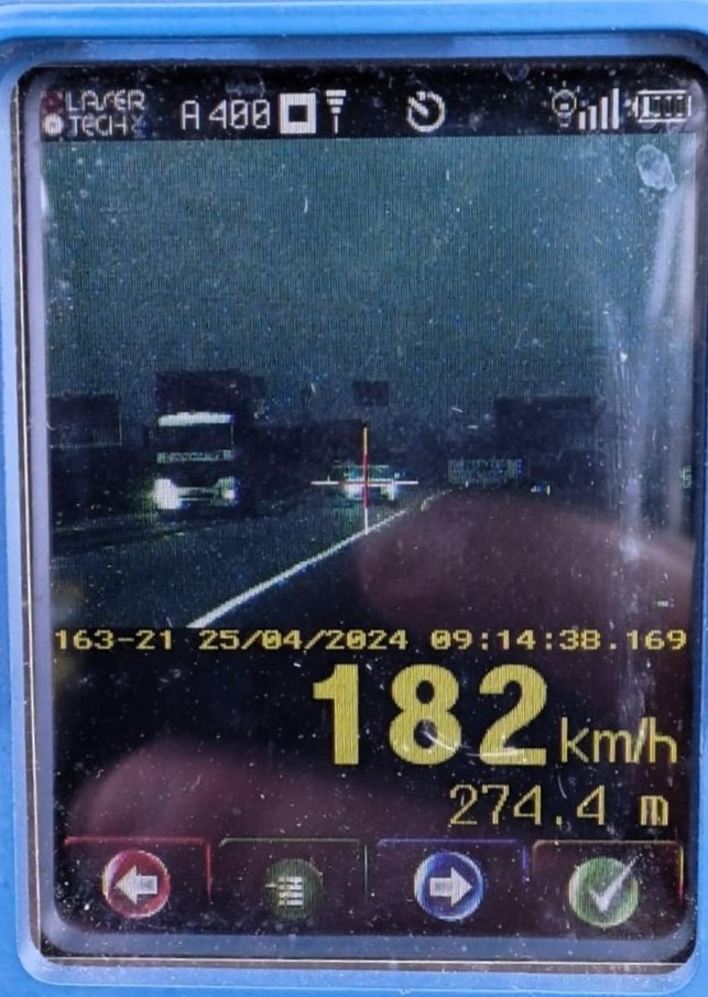 Mesmo com pista molhada, mais de 200 motoristas são flagrados em excesso de velocidade na BR-470