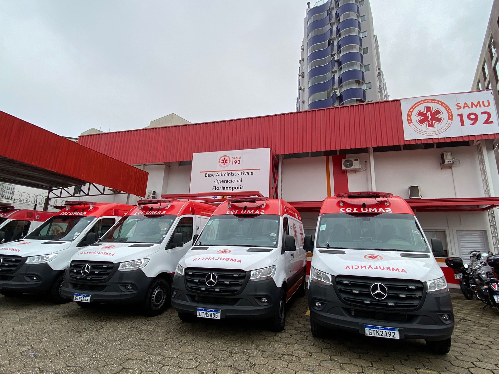 SAMU recebe seis novas ambulâncias do Governo de Santa Catarina