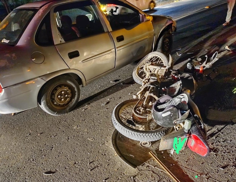 Motociclista fica ferido em acidente em Petrolândia