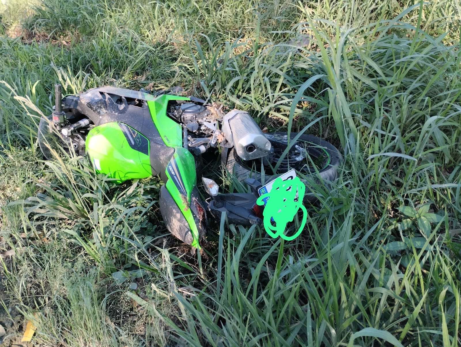 Motociclista sofre queda na BR-470 em Trombudo Central