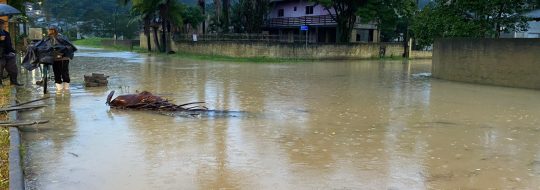 Rio do Sul tem o dia mais chuvoso em oito anos