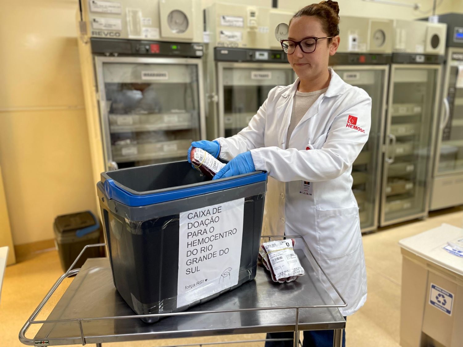 Governo do Estado reforça ajuda ao Rio Grande do Sul somando 900 bolsas de sangue enviadas