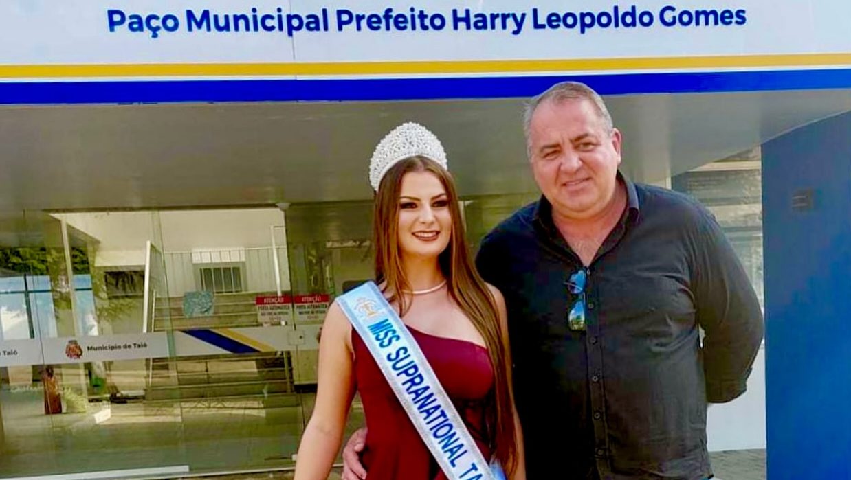 Taioense recebe faixa de Miss Supranational Taió e representará o município em fase estadual do concurso