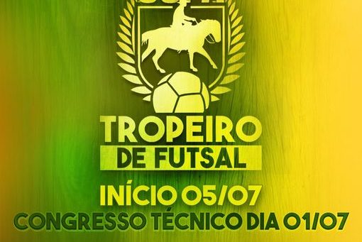 Vem aí a 3ª Copa Tropeiro de Futsal; Congresso Técnico acontece no próximo dia 01
