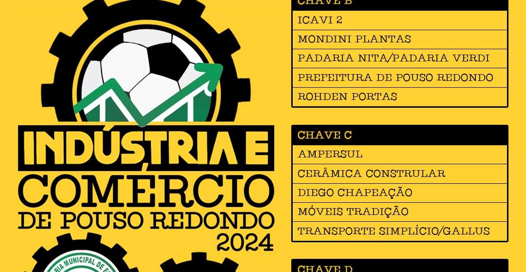 Vem aí a 4ª rodada do Campeonato de Futsal Indústria e Comércio de Pouso Redondo 2024